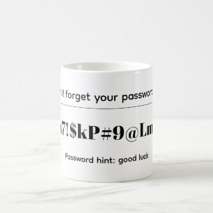 Mug Mot de passe drôle
