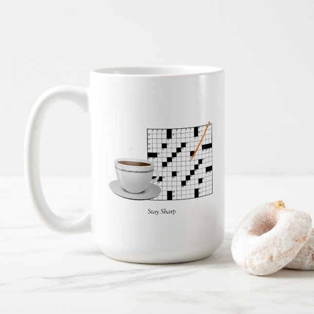 Mug Mot de passe-passe, casse-tête (Avec donut)