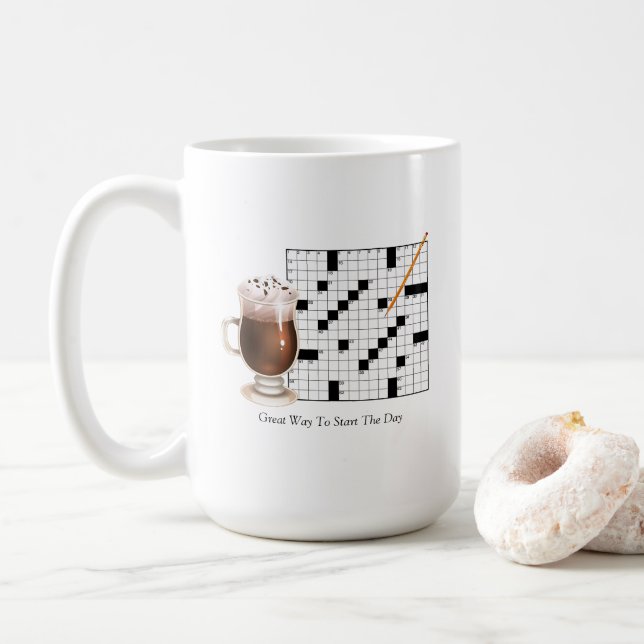 Mug Mot de passe-passe, casse-tête (Avec donut)