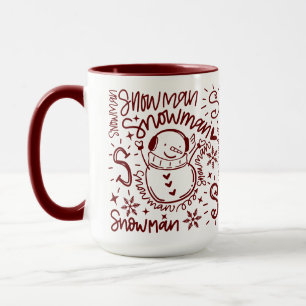 Mug Mot mignon Art Snowman