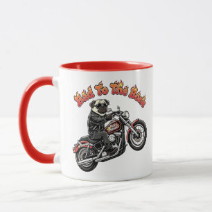 Mug Motard Pug Original Mauvaise Pour Le Chien Attitud