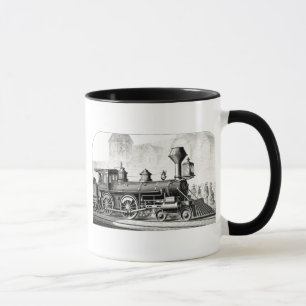 Mug Moteur à vapeur de Locomotive américain antique