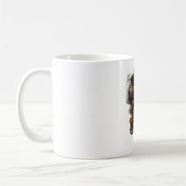 Mug Moteur de crâne Steampunk (Gauche)