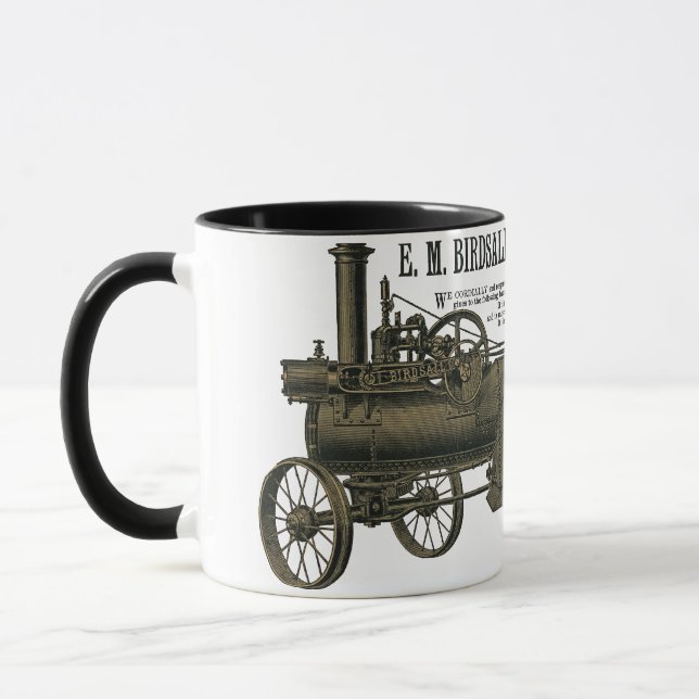 Mug Moteur de traction à vapeur Birdsall 1889 Tracteur (Gauche)