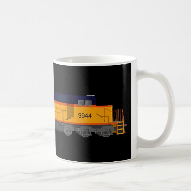 Mug Moteur de train : Modèle de couleurs classique : (Droite)