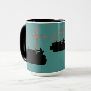 MUG MOTEUR D'EXPLOITATION BULLDOZER CROIX VINTAGE JÉSU