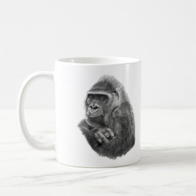 Mug Mother gorilla mugcup 母ゴリラのマグカップ (Gauche)