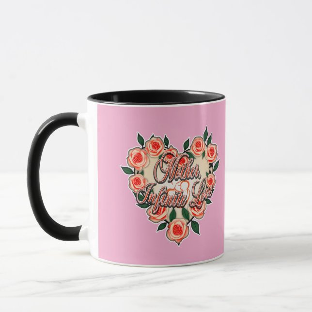 Mug Mother Infinite Love – Floral Typography (Gauche)