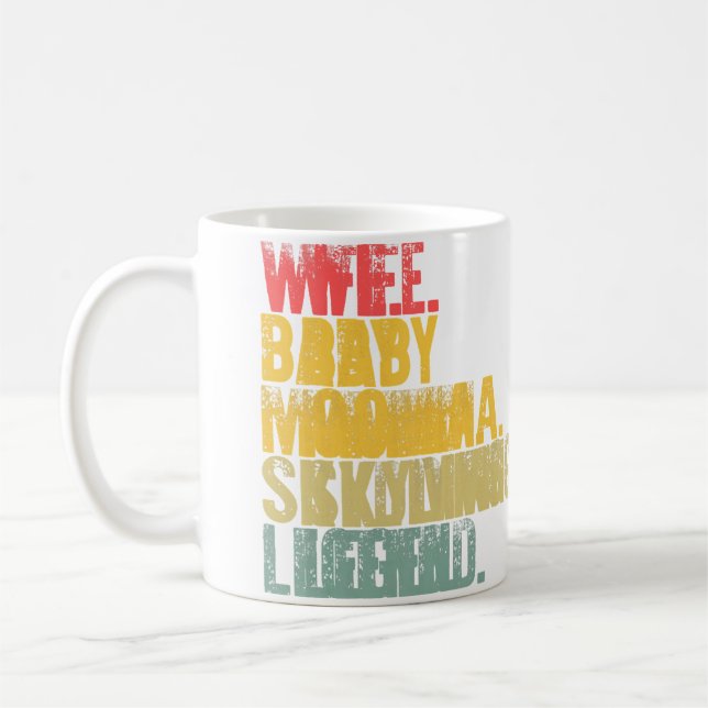 Mug Mother Women Funny Wife Baby Momma Skydiving Legen (Gauche)