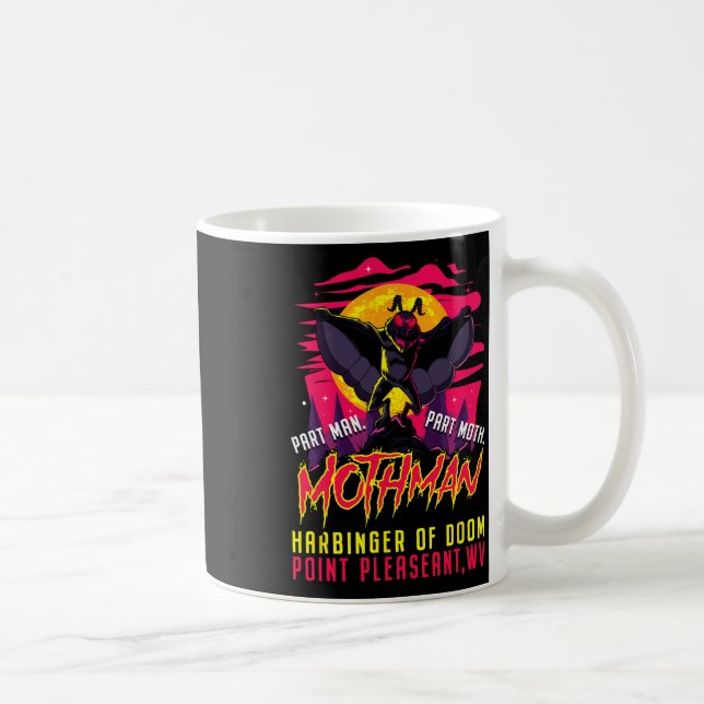 Mug Mothman Fun Cryptid Harbinger Part Homme Part Moth (Droite)