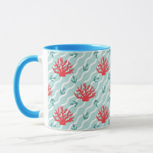Mug Motif 1 de corail rouge