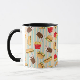 Mug Motif 2 d'aliments de préparation rapide