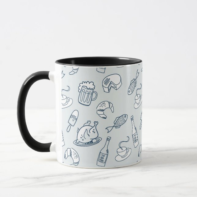 Mug Motif 3 de nourriture (Gauche)