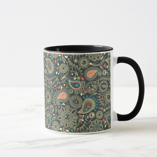 Mug Motif 3 de Paisley (Droite)