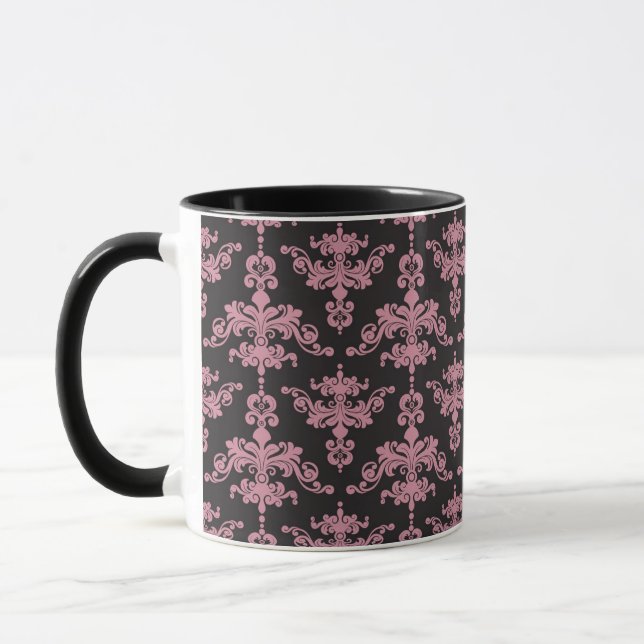 Mug Motif 5 de damassé (Gauche)