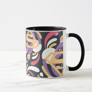 Mug Motif 8 de remous d'éclaboussure de couleur de