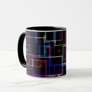 Mug Motif à bandes multiples cool