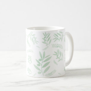 Mug Motif à branche d'olivier naturel