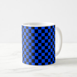 Mug Motif à carreaux bleu et noir