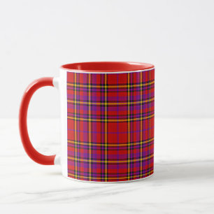 Mug Motif à carreaux tartan rouge swahili-54813