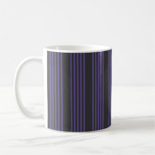 Mug Motif à cinq bandes Ultra violet et charbon de boi