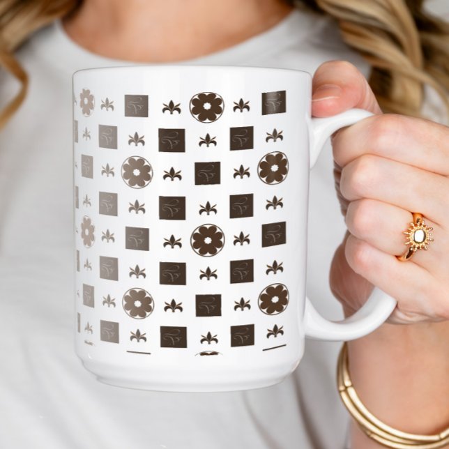 Mug Motif À damiers classique (Créateur téléchargé)