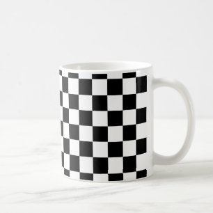 Mug Motif À damiers noir