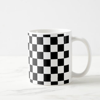 Mug Motif À damiers noir