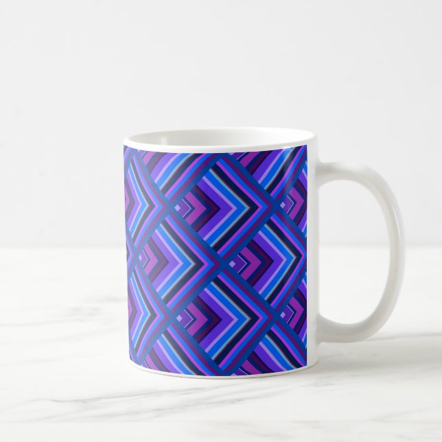 Mug Motif à échelle Bleu et violet (Droite)