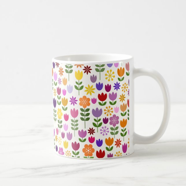 Mug Motif à fleurs de style scandinave (Droite)