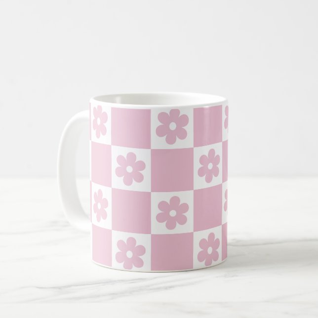 Mug Motif à fleurs roses (Devant gauche)