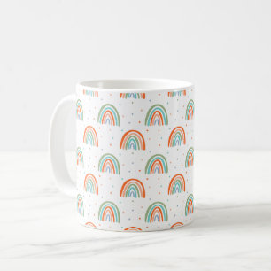 Mug Motif à point arc-en-ciel coloré