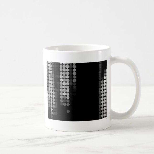 Mug Motif à points Nuances de gris (Droite)