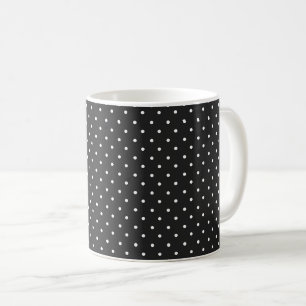 Mug Motif à pois blancs sur fond jaune moutarde Café