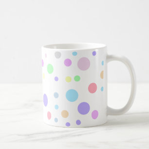 Mug Motif à pois pastel aléatoire