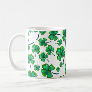 Mug motif à quatre feuilles
