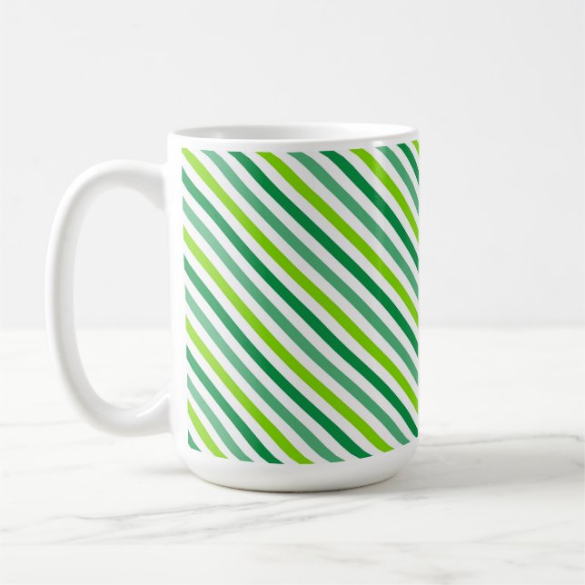 Mug Motif à rayures croisées de la Saint-Patrick (Gauche)