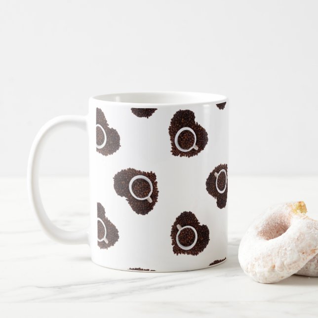 Mug motif Abstrait à café (Avec donut)