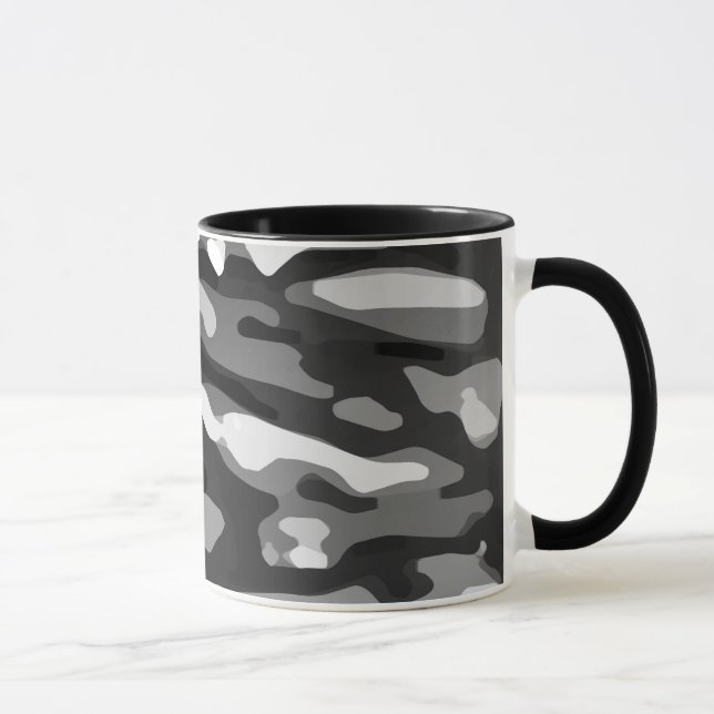 Mug Motif Abstrait  Black White (Droite)
