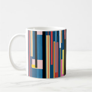 Mug Motif Abstrait Bright Stripe