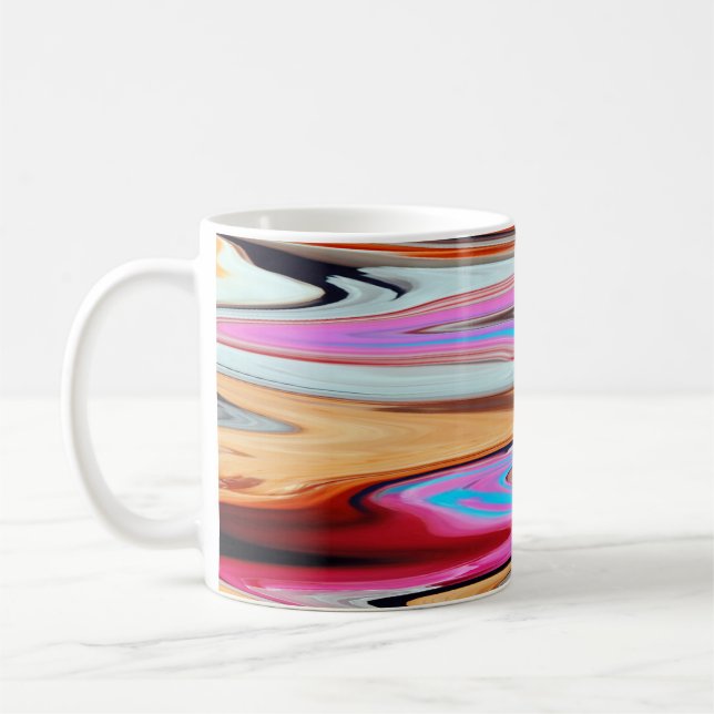 Mug Motif abstrait coloré (Gauche)