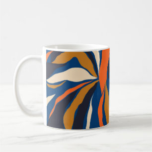 Mug Motif abstrait coloré à la main. col créatif