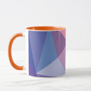 Mug Motif abstrait coloré de triangle