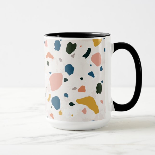 Mug Motif Abstrait Coloré Moderne (Droite)