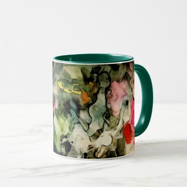 Mug Motif Abstrait Cool de la palette Messy (Devant droit)