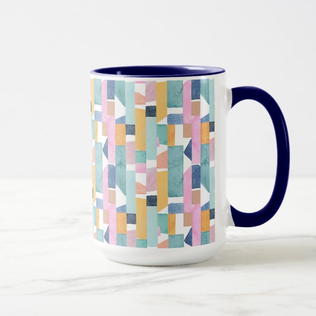 Mug Motif abstrait de forme d'aquarelle (Droite)