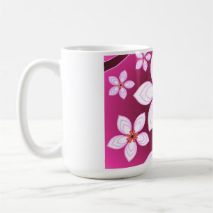 Mug Motif Abstrait Floral Rose   Fleur Esthétique Ar
