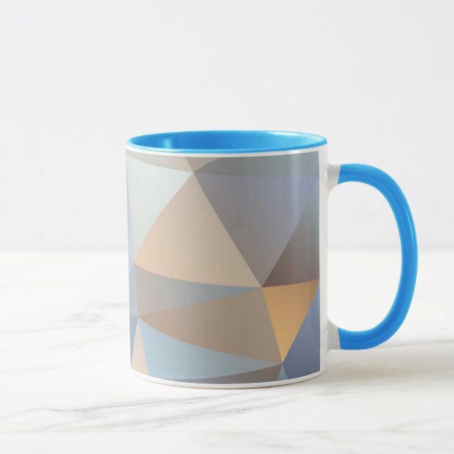 Mug Motif abstrait frais de triangle (Droite)