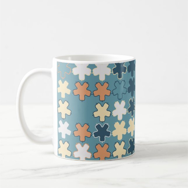 Mug Motif abstrait géométrique sans soudure de sha col (Gauche)