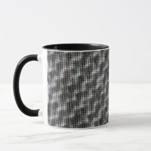 Mug Motif abstrait géométrique tissé ardoise glacée 12